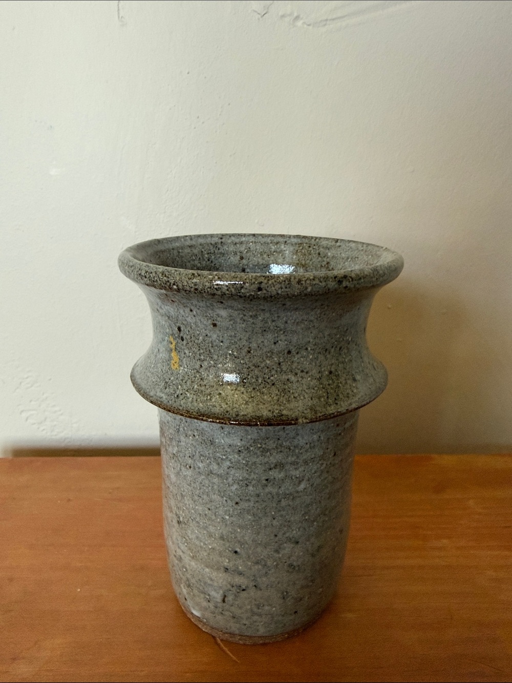 Handcrafted Gray Ceramic Vase - Neutral Home Accent or Mug